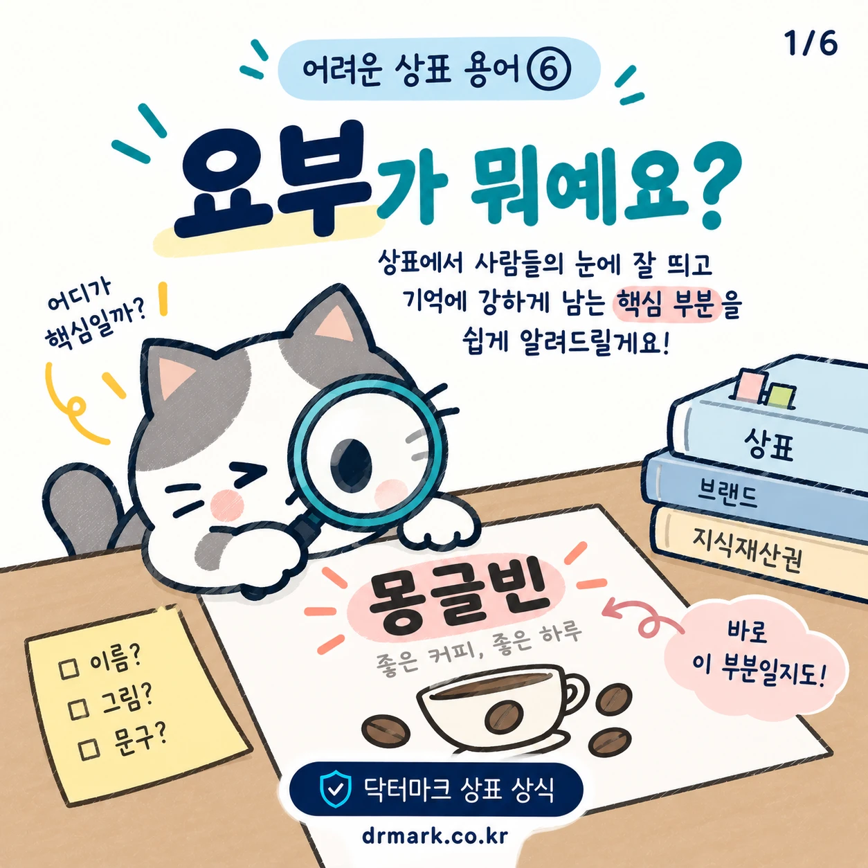 어려운 상표 용어 ⑥ '요부'가 뭐예요? — 카드 1/6