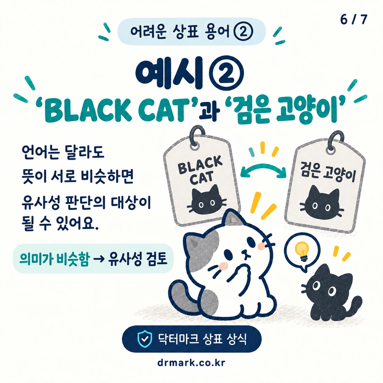 어려운 상표 용어 ② '유사성'이 뭐예요? — 카드 6/7